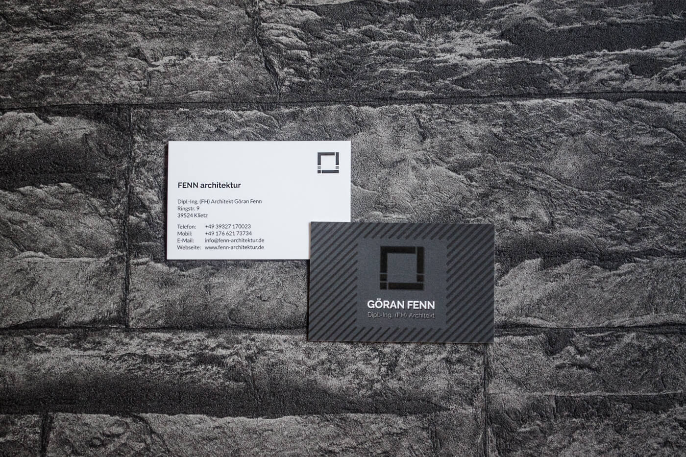 Grafikdesign: Visitenkarte für den Architekten Göran Fenn