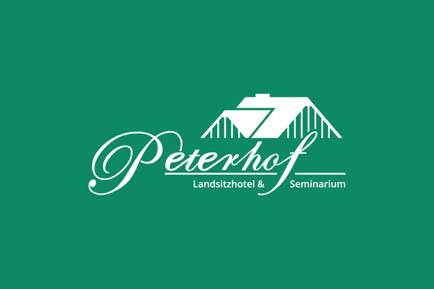 Visitenkarte Design für das Hotel "Peterhof Landsitzhotel und Seminarium"