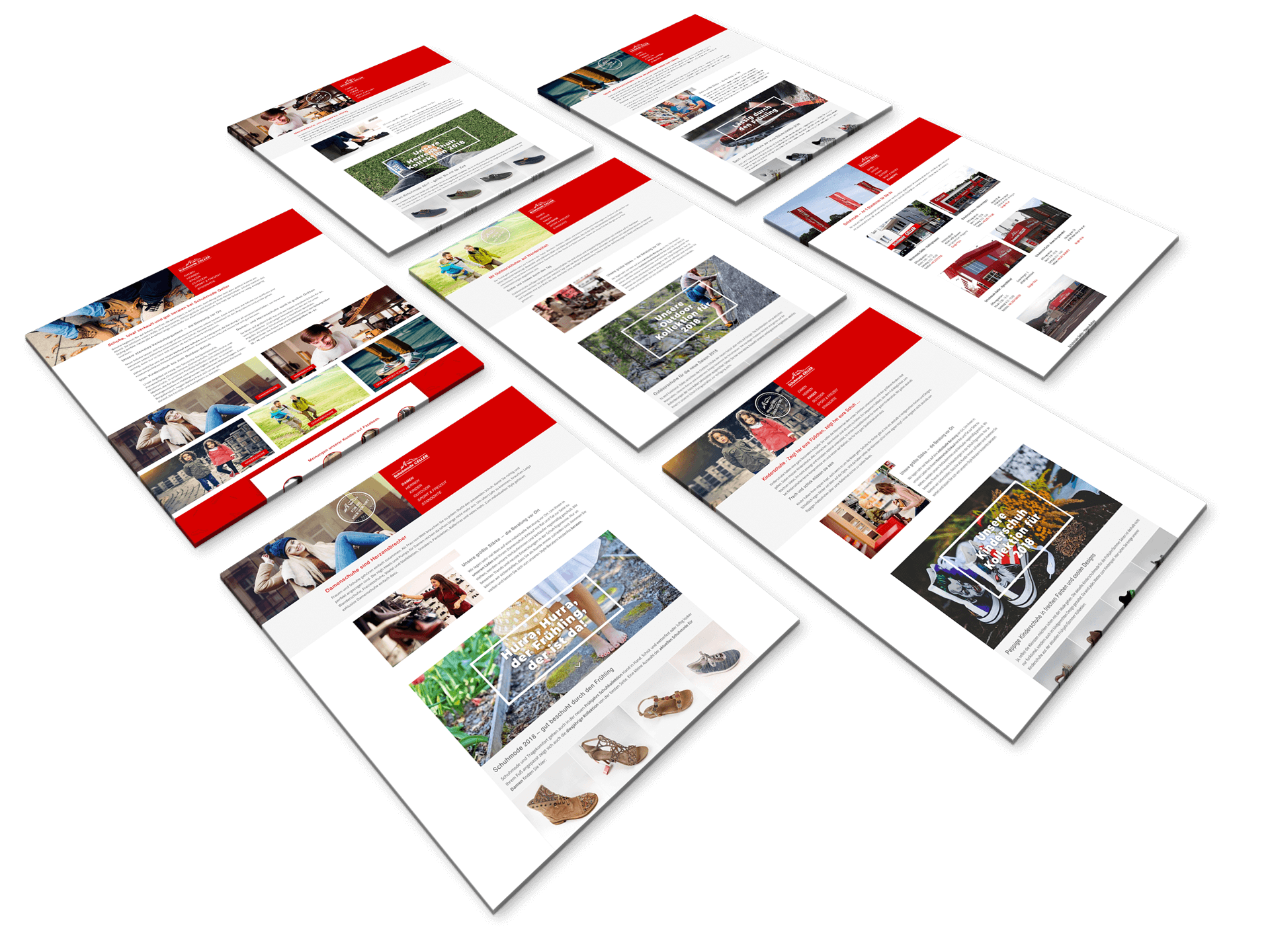 responsive Webdesign für Schuhmode Geller